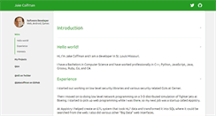 Desktop Screenshot of jakecoffman.com